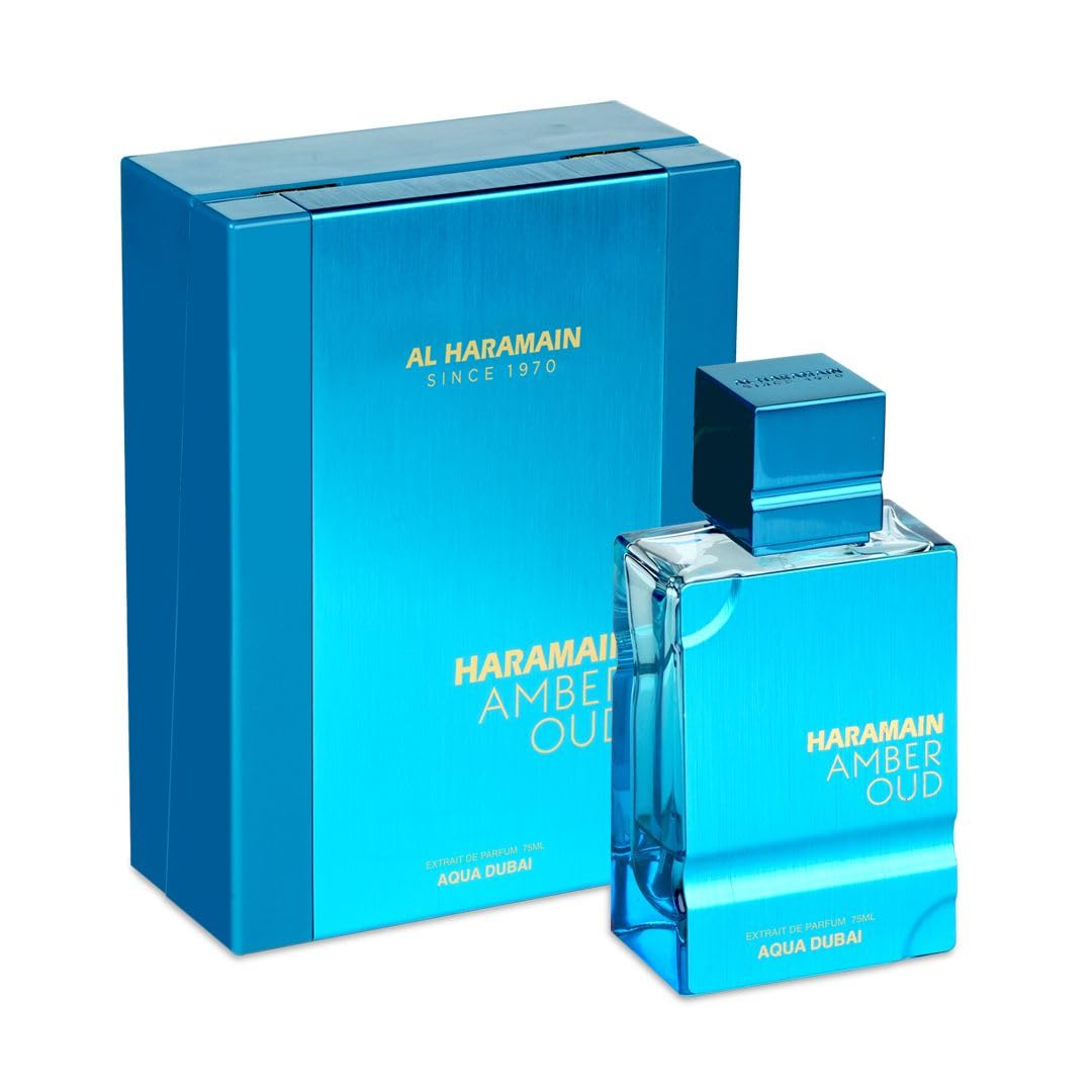 Al Haramain Amber Oud Aqua Dubai — Frescura de lujo que destaca