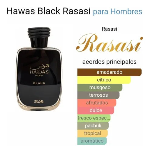 Hawas Black — Frescura tropical que roba miradas