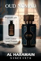 Al Haramain Oud Nomad — Lujo árabe que impone presencia