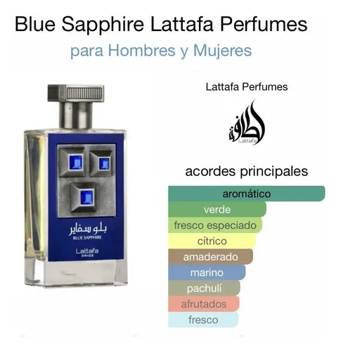 Pride Blue Sapphire Lattafa — Frescura de lujo que impacta