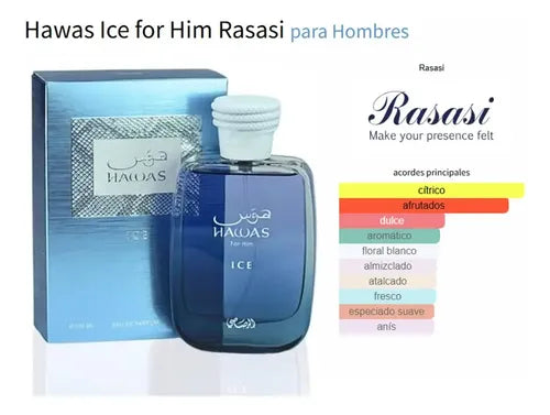 Rasasi Hawas Ice — Un fresco y dulce que asombra