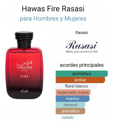 Hawas Fire – Rasasi | Dulce y juvenil perfecto