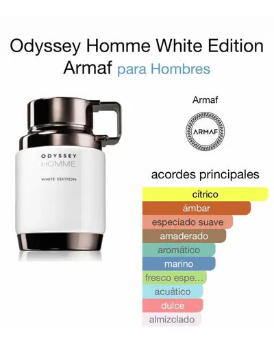 Odyssey Homme White — Dulce moderno que engancha