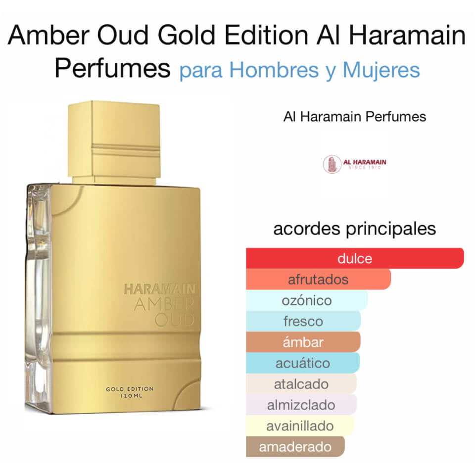 Al Haramain Amber Oud Gold Edition – Perfume Dulce, Intenso y Adictivo (12h+)