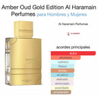 Al Haramain Amber Oud Gold Edition – Perfume Dulce, Intenso y Adictivo (12h+)