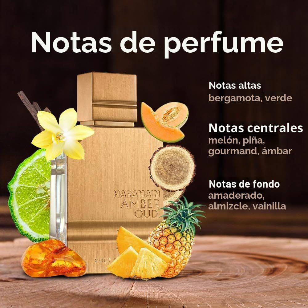 Al Haramain Amber Oud Gold Edition – Perfume Dulce, Intenso y Adictivo (12h+)