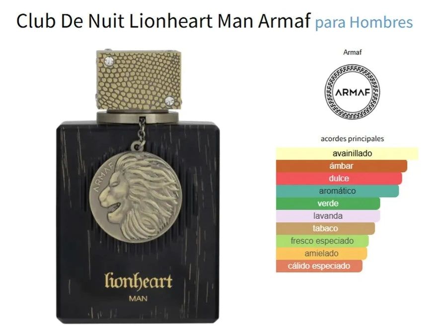 Club de Nuit Lionheart Armaf  — Dulzura intensa que impone presencia