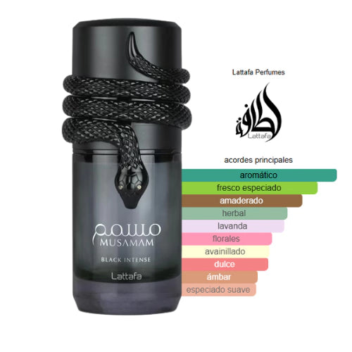 Musamam Black Intense — Lujo árabe con carácter