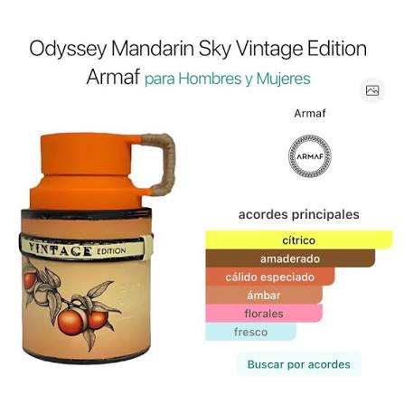 Odyssey Mandarin Sky Vintage — Elegancia cálida con personalidad