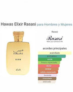 Rasasi Hawas Elixir — Dulce avainillado que te atrapa