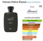 Rasasi Hawas Kobra — Poder limpio y magnético